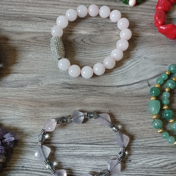 Semiprecious stone jewelry lot - 8 pieces - Picture 3 of 6